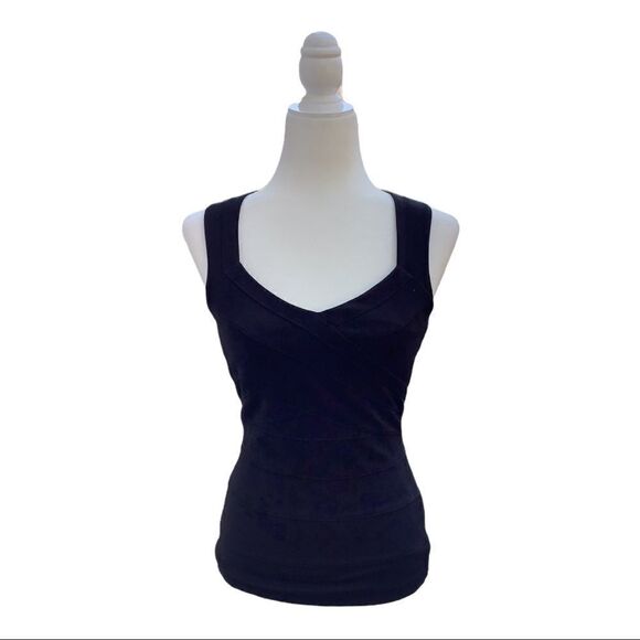 White House Black Market Black Sleeveless Top. - Picture 3 of 3